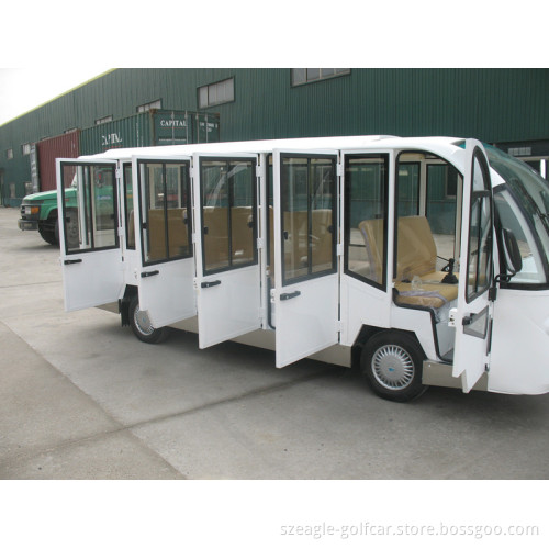 Electric Shuttle Bus, 14 Seat, Aluminum Hard Door, Eg6158kf, CE Approved, Brand New
